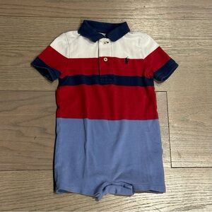 Ralph Lauren Red, White, and Blue Kids One Piece